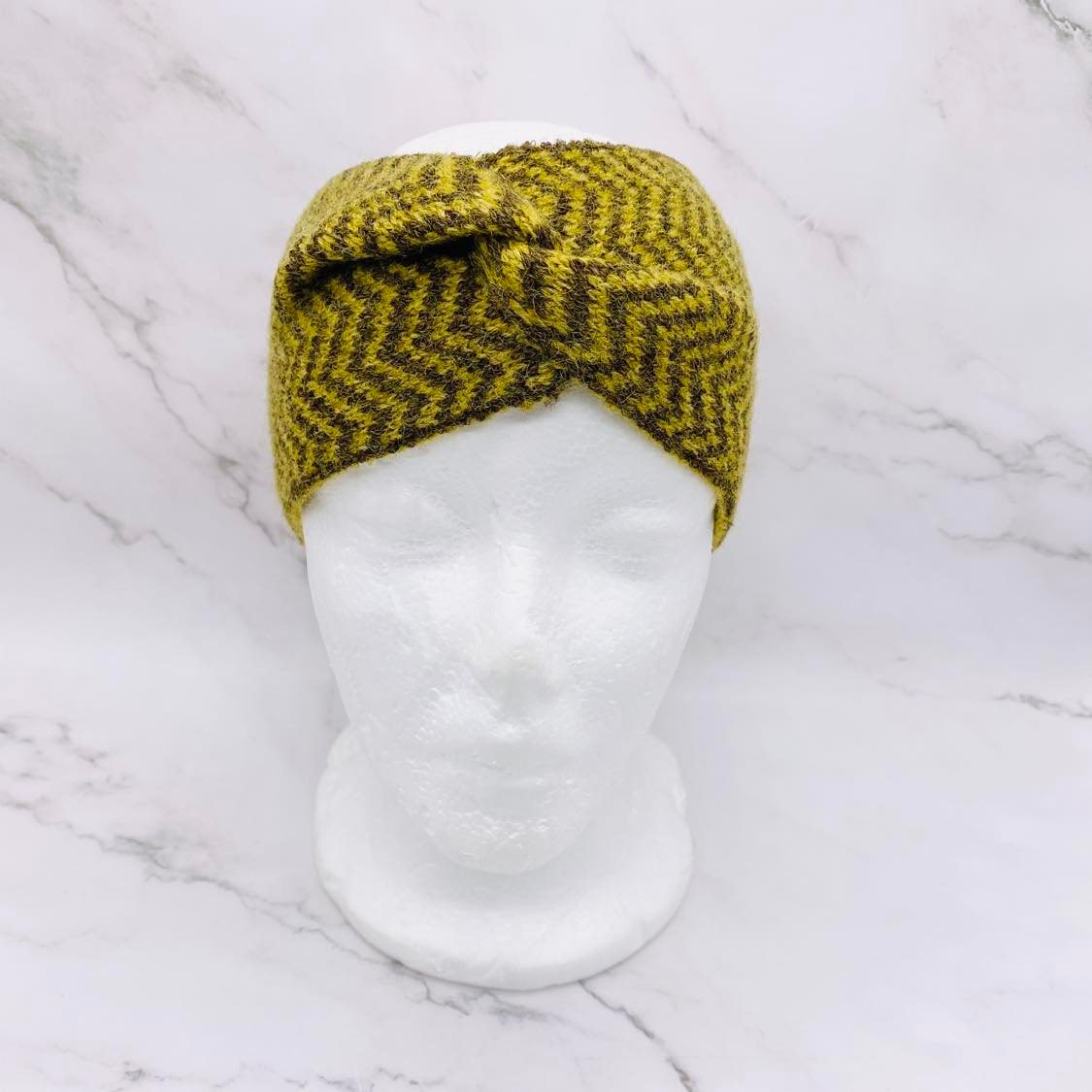 Wool Blend Twist Crocheted Head Wrap