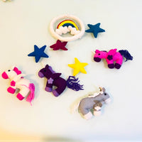 Unicorn Rainbow Felt Mobile