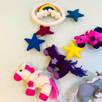 Unicorn Rainbow Felt Mobile