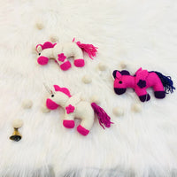 Felted Unicorn Hanging with Bells