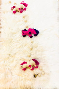 Felted Unicorn Hanging with Bells