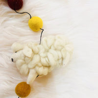 Felt Farm Animal Garland with Bells