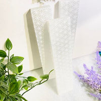 Etched Selenite Charging Plate with Flower of Life