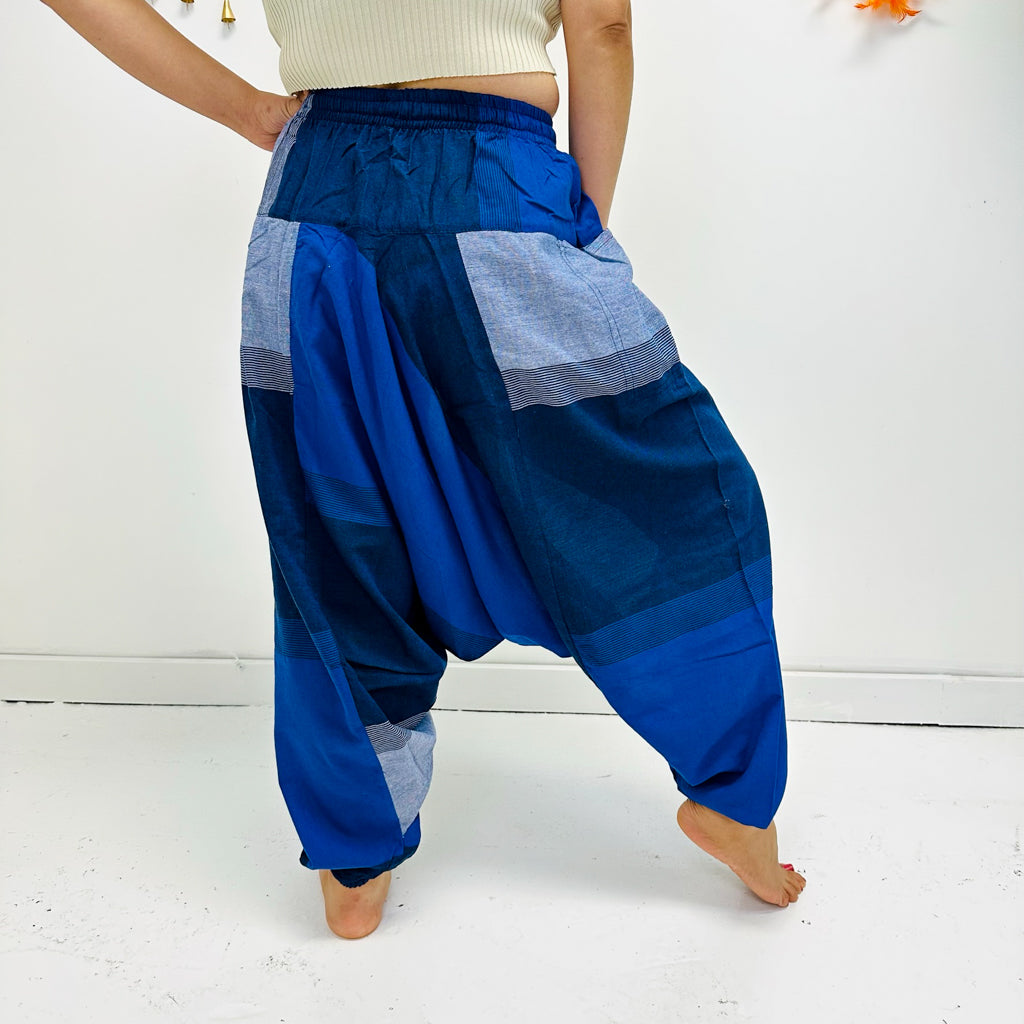 Unisex Organic Cotton Harem Pants with Pockets