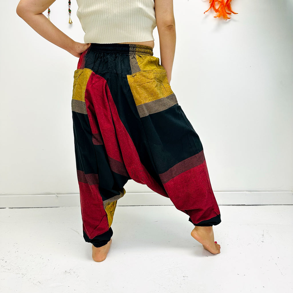 Unisex Organic Cotton Harem Pants with Pockets