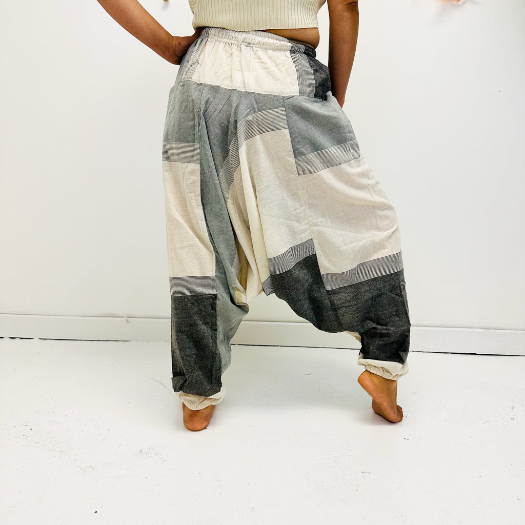 Unisex Organic Cotton Harem Pants with Pockets