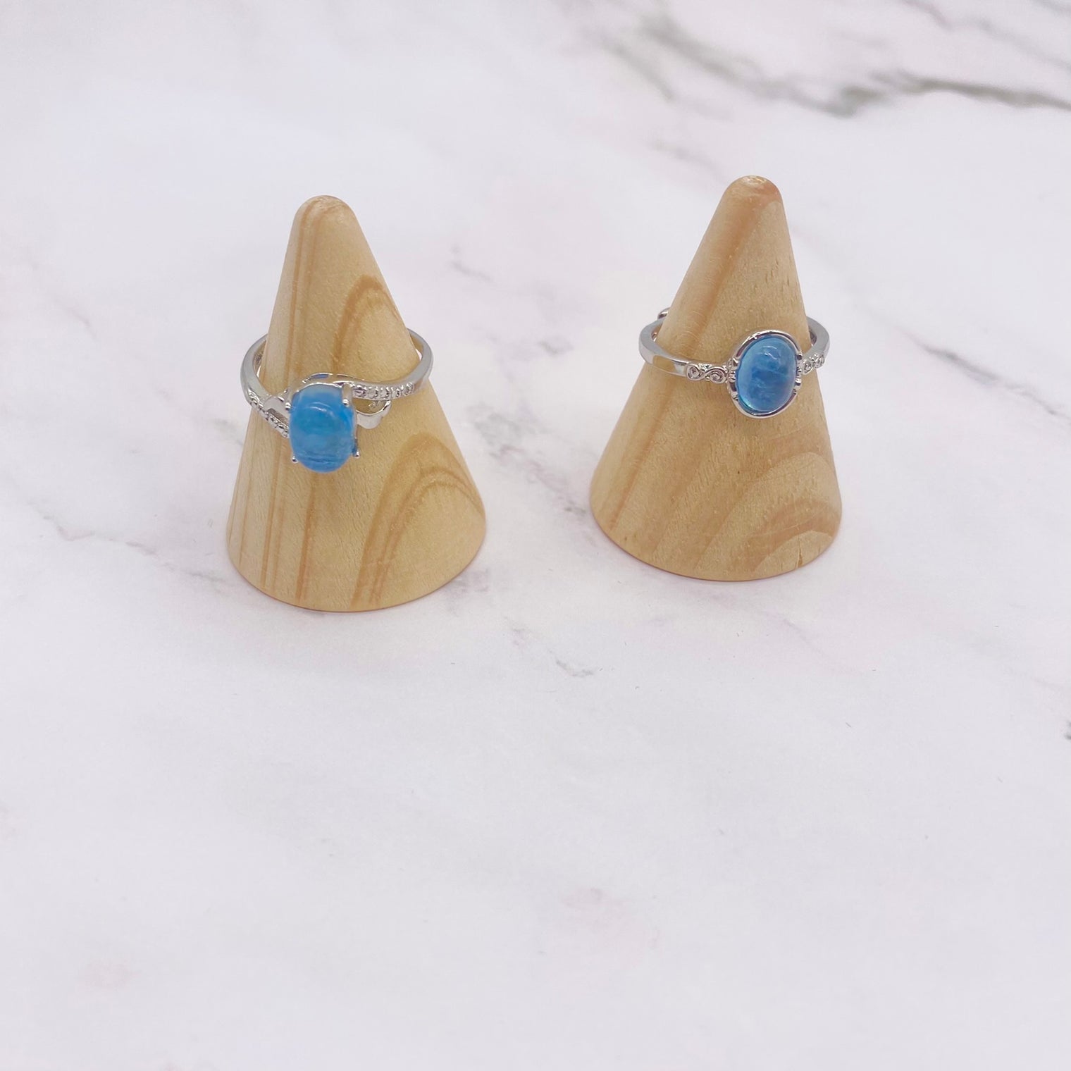 Crystal Ring, Aquamarine Gemstone Rings, Silver Stackable Ring, Handmade Jewelry, Women Ring, Gift For Her, Adjustable Ring, Boho Style