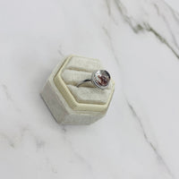 Phantom Quartz Ring, Crystal Ring, Adjustable Jewelry, Handmade Rings, Bohemian Jewelry, Silver Statement Ring, Quartz Jewelry