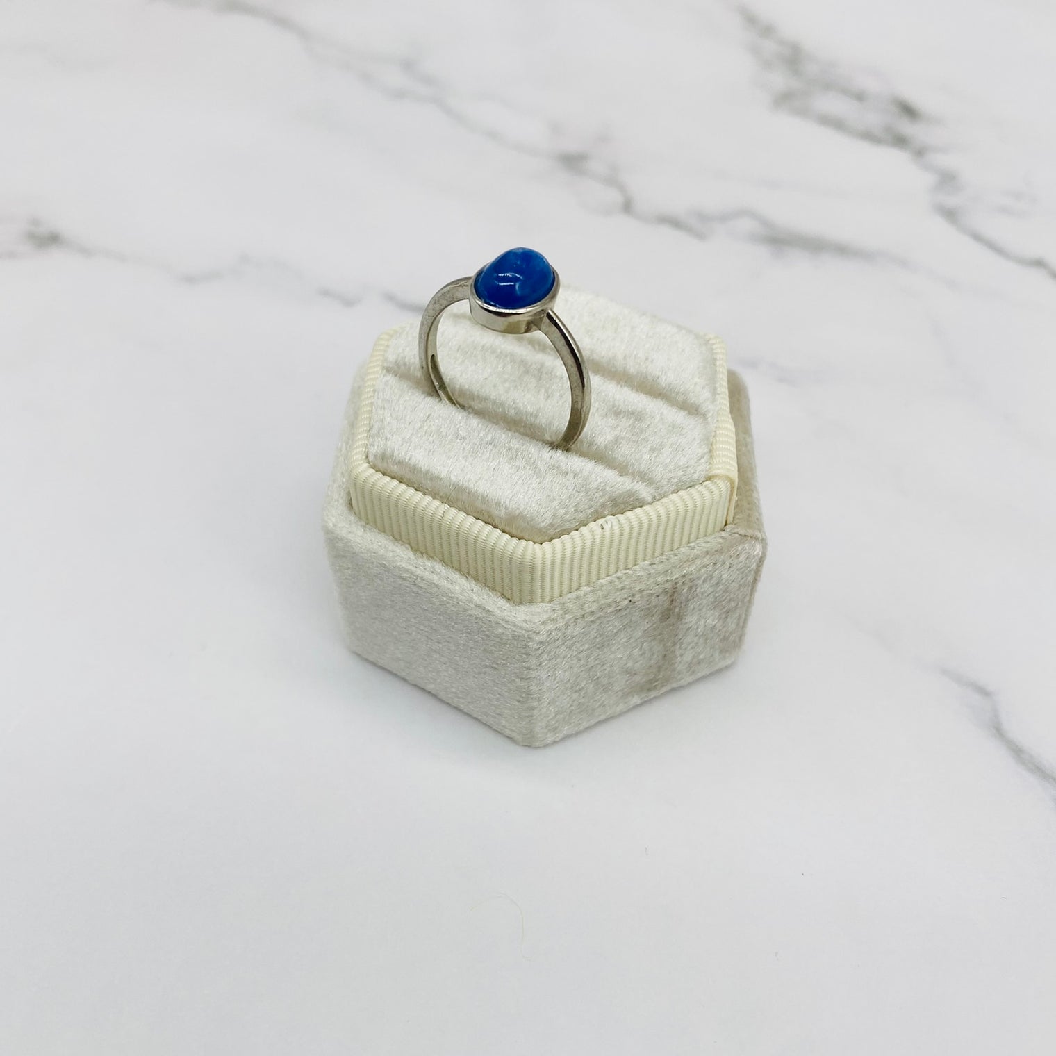 Lapis Lazuli Rings, Handmade Rings, Cute Blue Rings, Adjustable Ring, Stackable Ring, Gift Under 20, Gift For Her, Crystal Ring