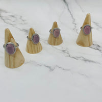 Rose Quartz Adjustable Ring, Handmade Ring, Crystal Ring, Chunky Crystal Ring, Stone Rings, Fashionable Crystal Rings, Adjustable Rings