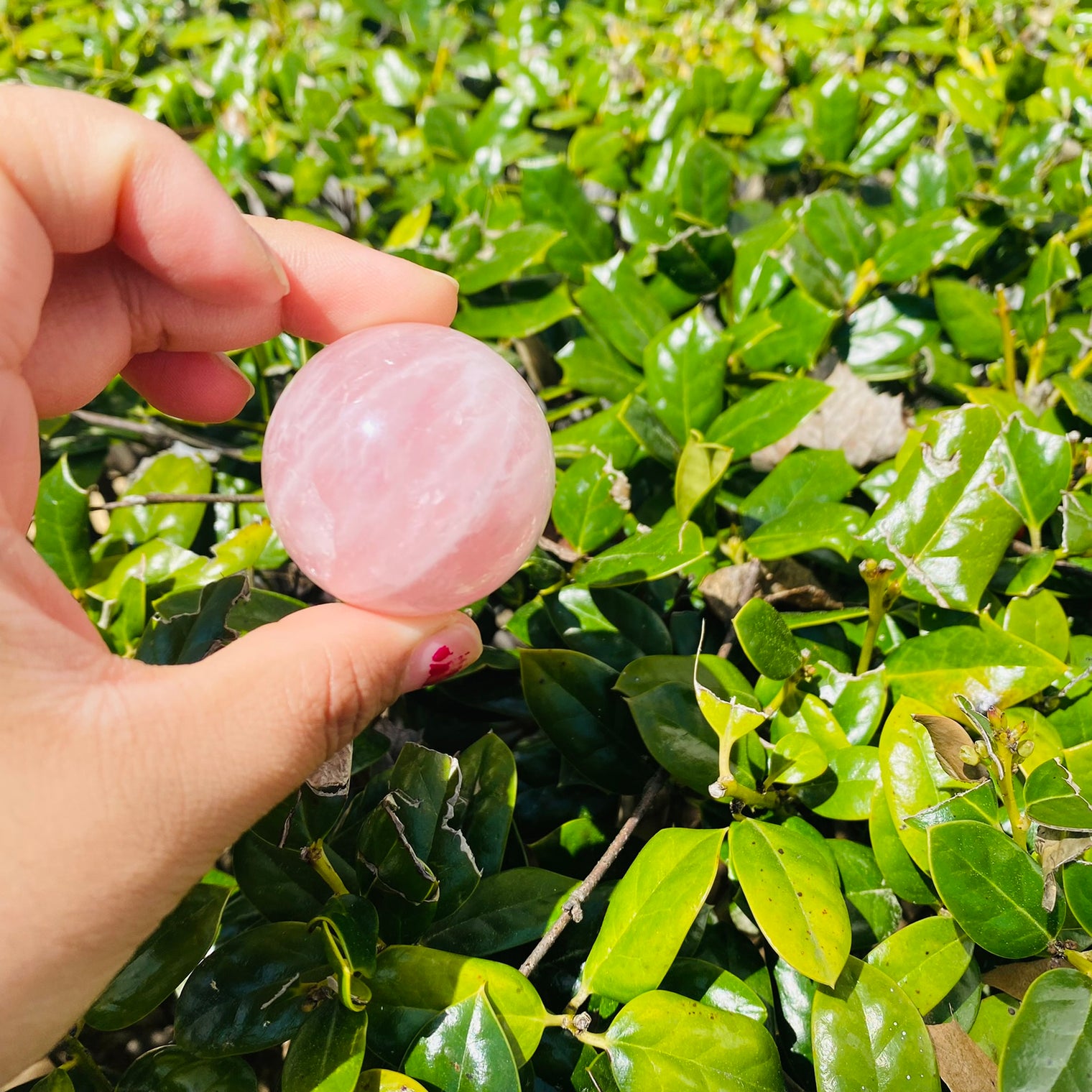 Rose Quartz Sphere, Crystal Ball, Stone for Self Love, Crystal for Friendship, Natural Rose Quartz Sphere, Stone for Love