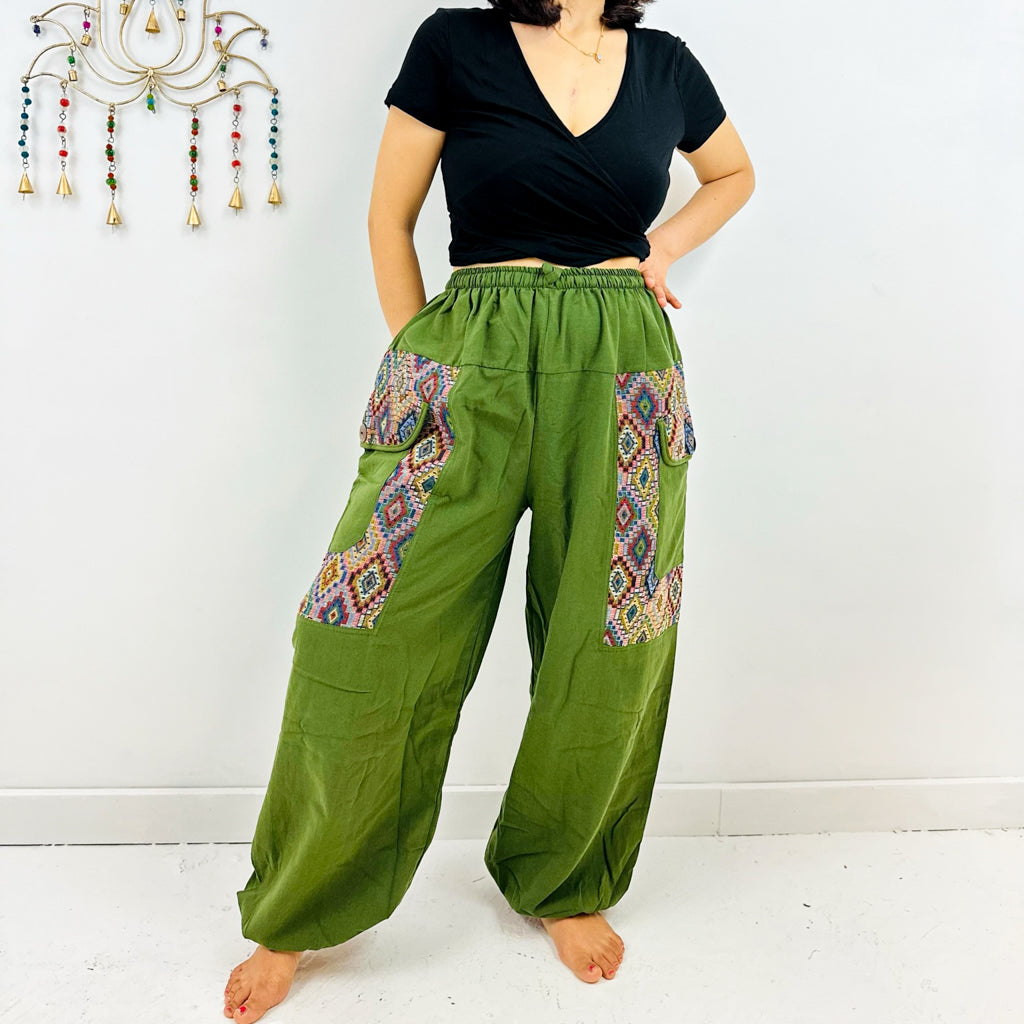 Unisex Tribal Print Bohemian Style Pants