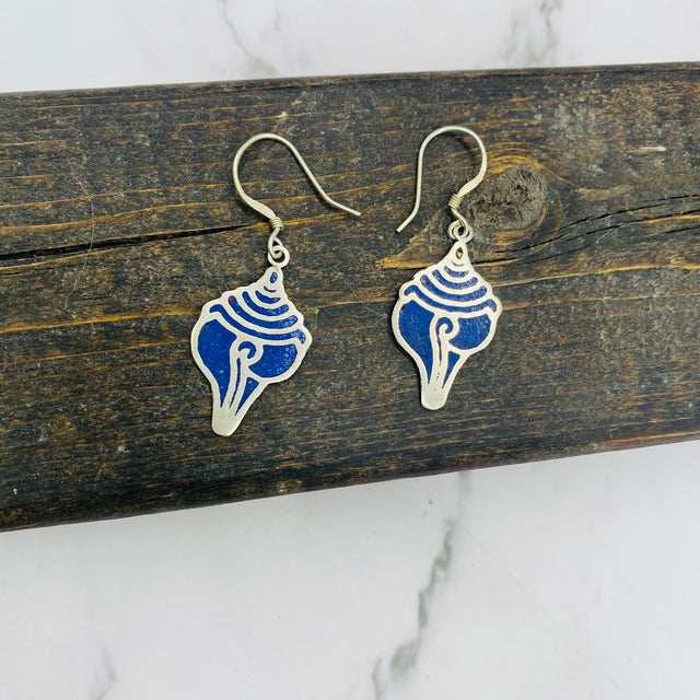 Handmade Shell Earring, Silver Dangle Earring, Shell Design Earring, Bohemian Jewelry, Gift For Her