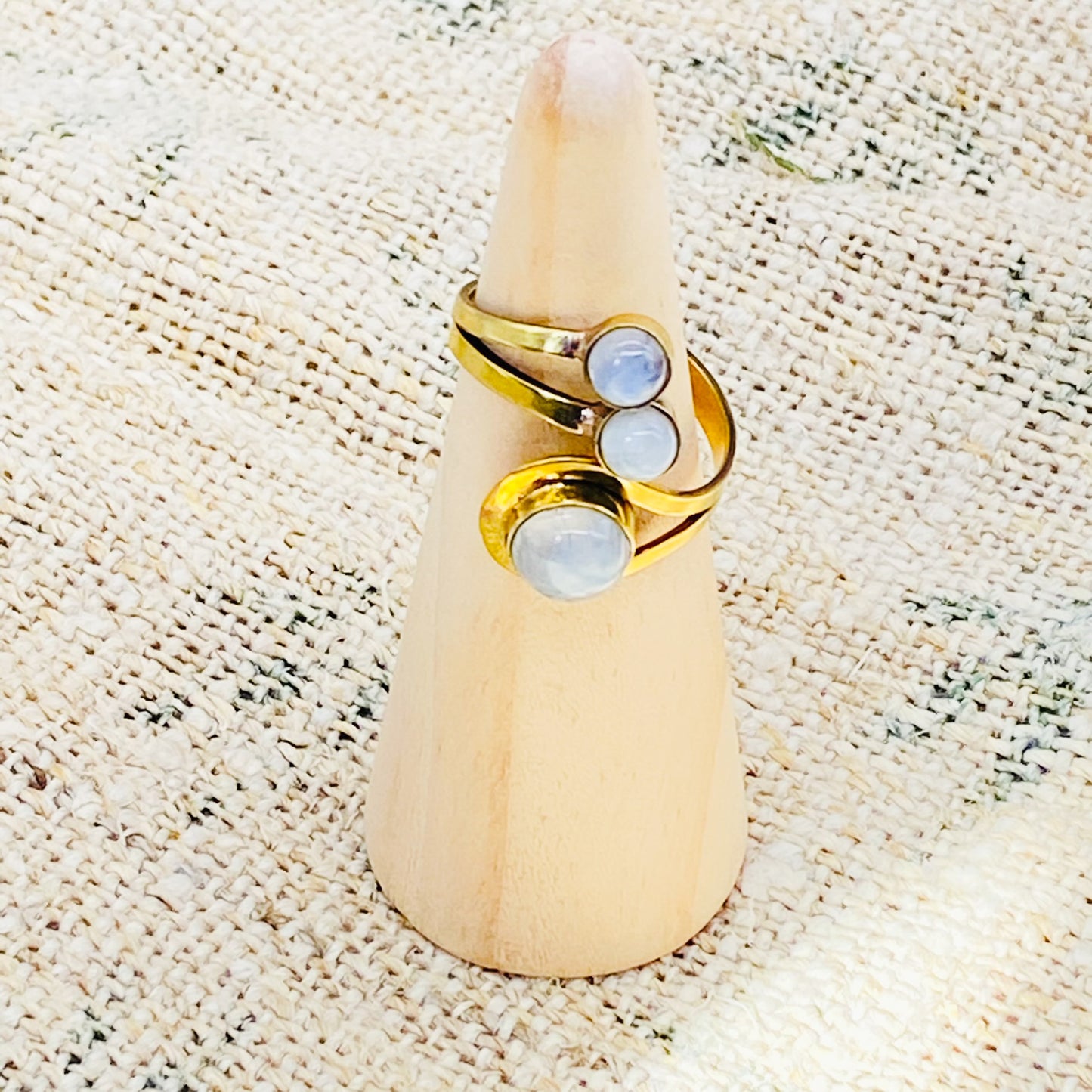 Adjustable Chunky Rings, Bohemian Rings, Gold Filled Handmade Multistone Rings, Gift For Her, Non Tarnish Rings, Gypsy Style, Crystal Rings