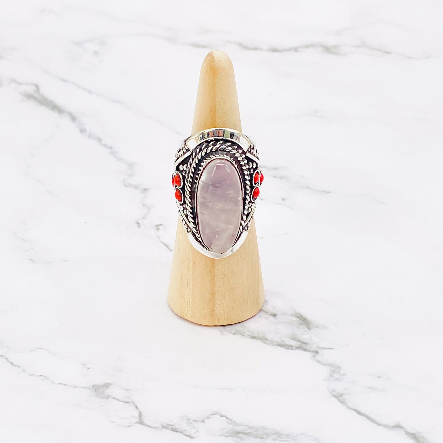 Handmade gemstone ring, statement ring, natural gemstone ring, handmade silver ring, boho hippie ring, gifts for women, silver ring