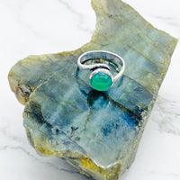 Sterling Silver Stackable Rings, Crystal Rings, Spiral Design Ring, Handmade Jewelry, Boho Style, Gift For Mom, Non Tarnish Ring