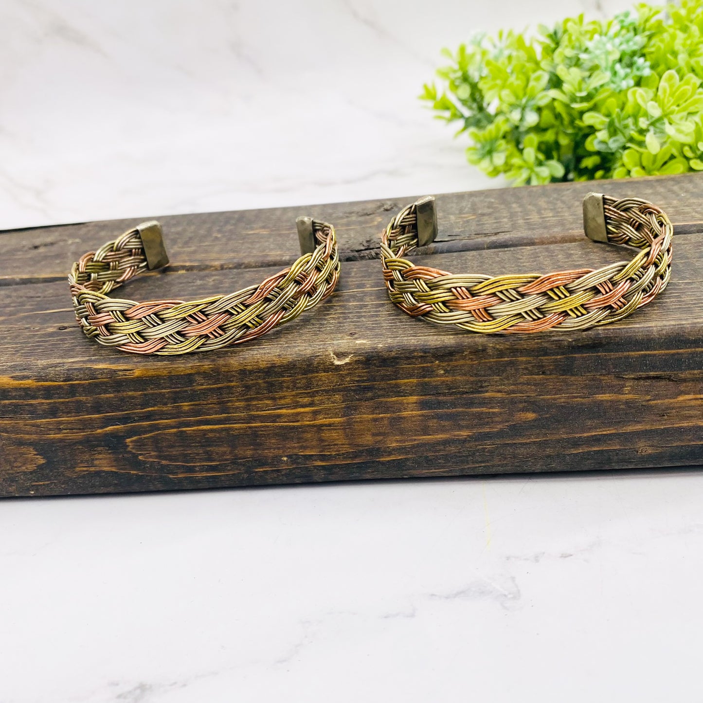 Wide Cuff Twisted Copper Handmade Bracelet, Vintage Copper Filigree Design Bracelet from Nepal