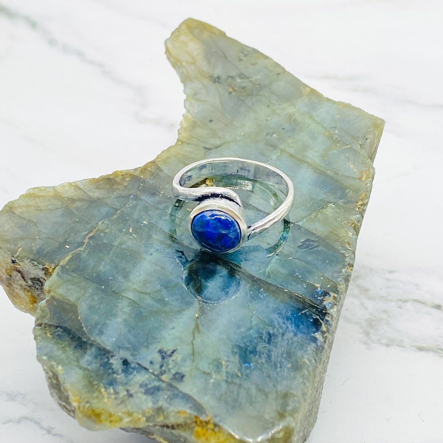Sterling Silver Stackable Rings, Crystal Rings, Spiral Design Ring, Handmade Jewelry, Boho Style, Gift For Mom, Non Tarnish Ring