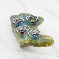 Handmade Crystal Ring, Faceted Crystal Ring, Statement Ring, Bohemian Silver Jewelry, Gift for Her, Vintage Style, Non Tarnish Ring