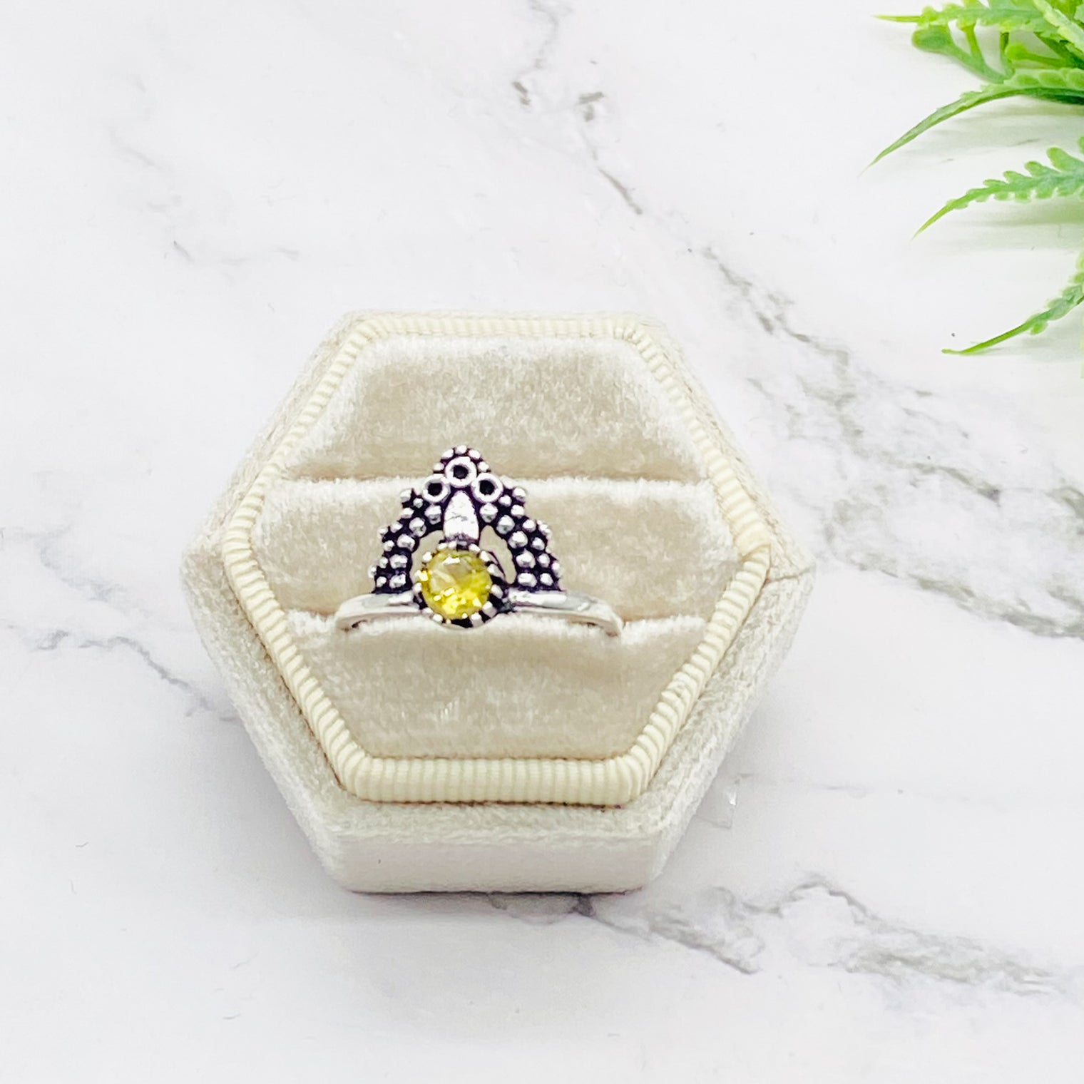 Handmade Crystal Ring, Faceted Crystal Ring, Statement Ring, Bohemian Silver Jewelry, Gift for Her, Vintage Style, Non Tarnish Ring