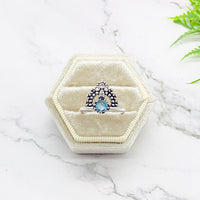 Handmade Crystal Ring, Faceted Crystal Ring, Statement Ring, Bohemian Silver Jewelry, Gift for Her, Vintage Style, Non Tarnish Ring