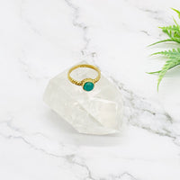Gold Filled Stackable Rings, Crystal Rings, Handmade Jewelry, Bohemian Rings, Gift for Mom, Gold Band Rings, Fashionable Ring