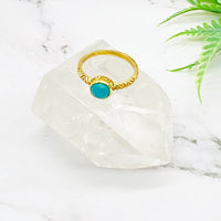 Gold Filled Stackable Rings, Crystal Rings, Handmade Jewelry, Bohemian Rings, Gift for Mom, Gold Band Rings, Fashionable Ring