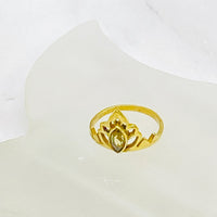 Gold Filled Crystal Ring, Handmade Jewelry, Fashionable Ring, Faceted Gemstone Ring, Gift For Her, Statement Ring, Vintage Style Ring