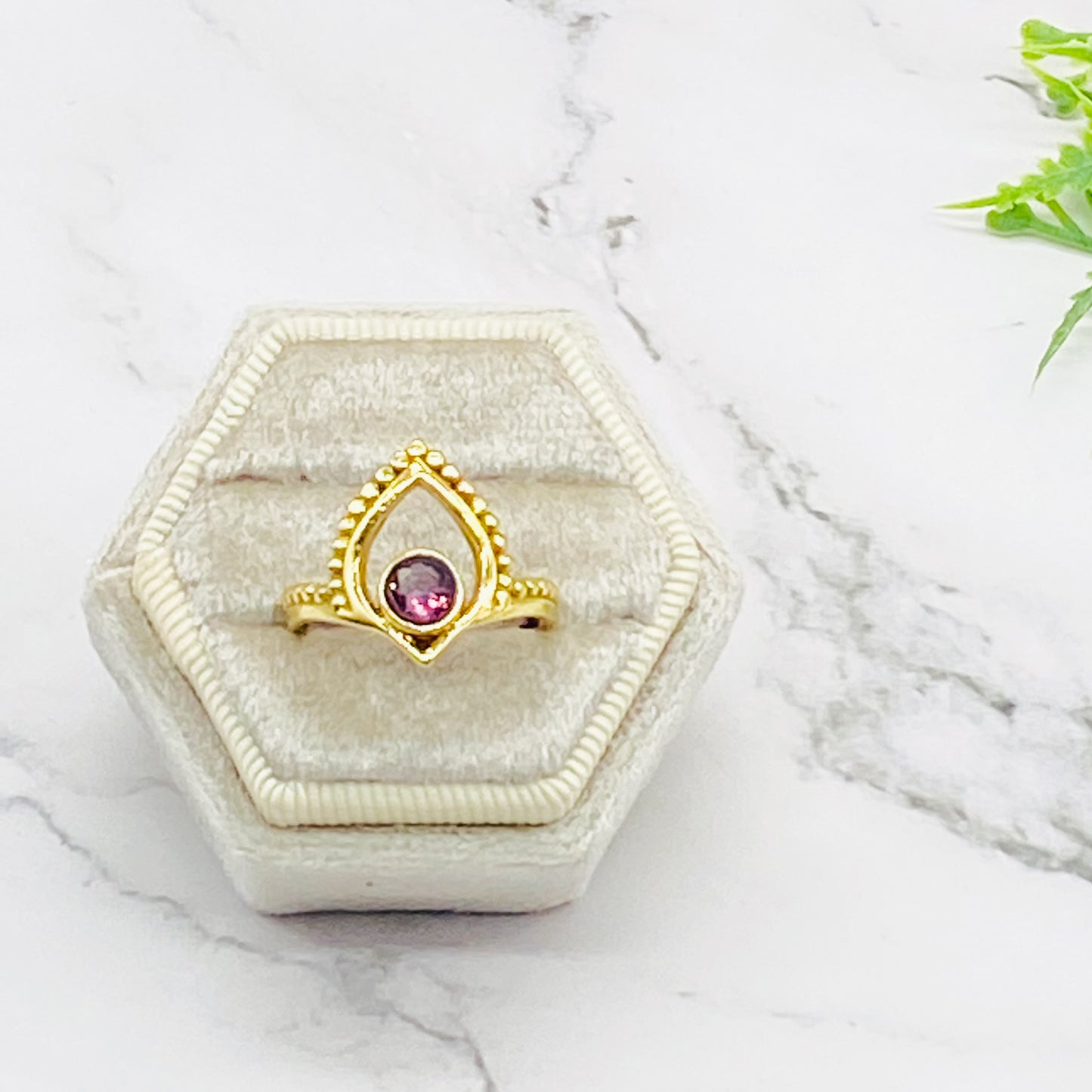 Gold Filled Crystal Ring, Handmade Ring, Gift For Her, Statement Ring, Gift for Mom, Statement Ring, Vintage Jewelry