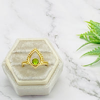 Gold Filled Crystal Ring, Handmade Ring, Gift For Her, Statement Ring, Gift for Mom, Statement Ring, Vintage Jewelry