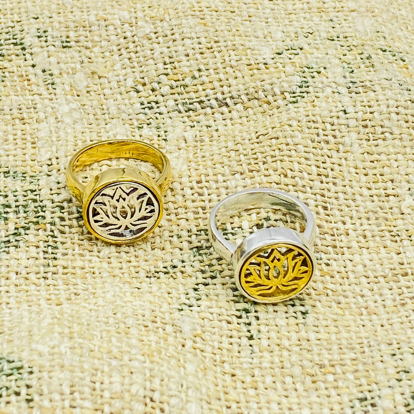 Handmade Lotus Rings, Gold Filled Jewelry, Silver Dainty Rings, Spiritual Rings, Gift For Her, Flower Ring, Bohemian Jewelry