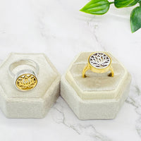 Handmade Lotus Rings, Gold Filled Jewelry, Silver Dainty Rings, Spiritual Rings, Gift For Her, Flower Ring, Bohemian Jewelry