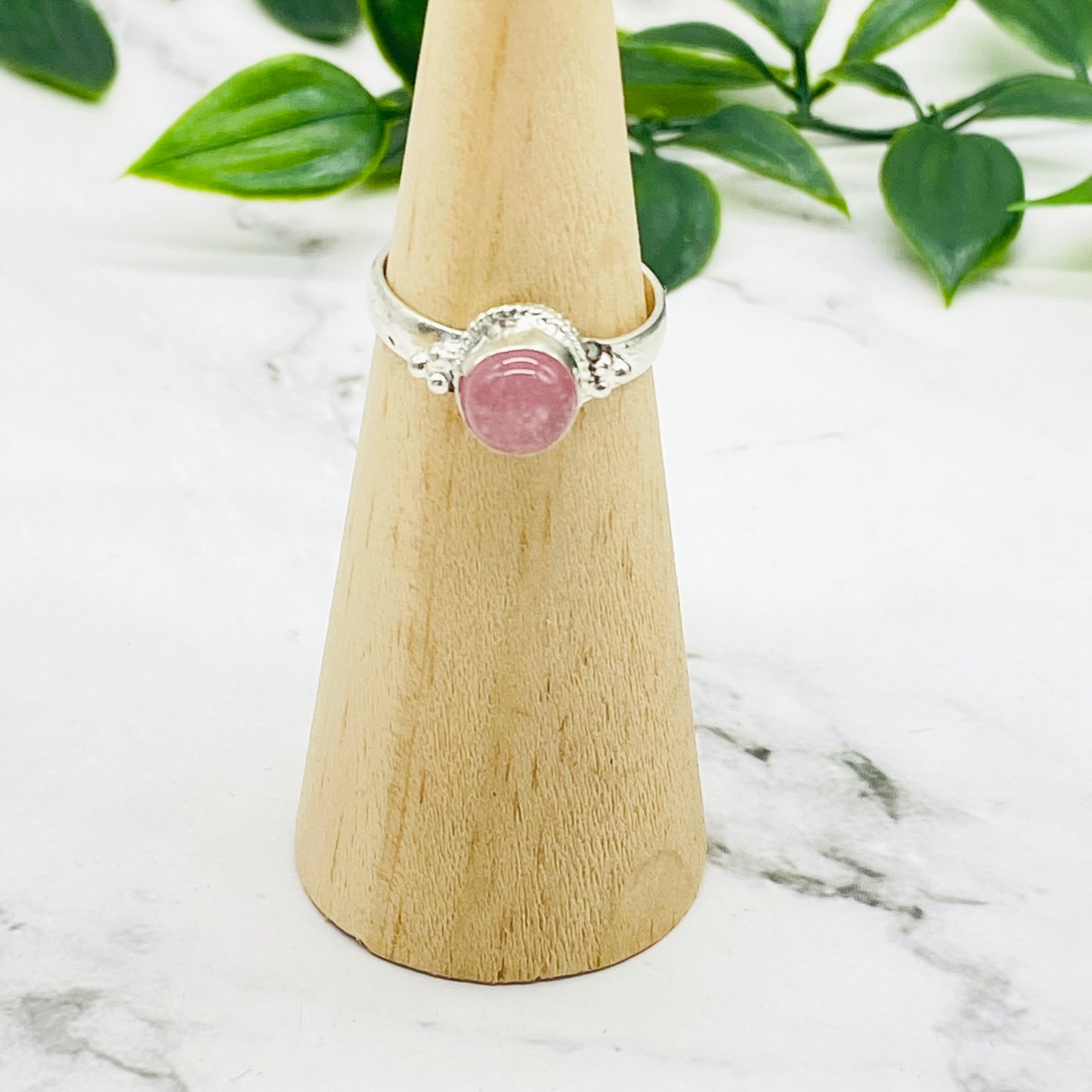 Sterling Silver Ring, Rose Quartz/ Tiger Eye/ Coral/ Turquoise Ring, Natural Crystal Ring, Gift For Her, Minimalistic Ring, Healing Crystal