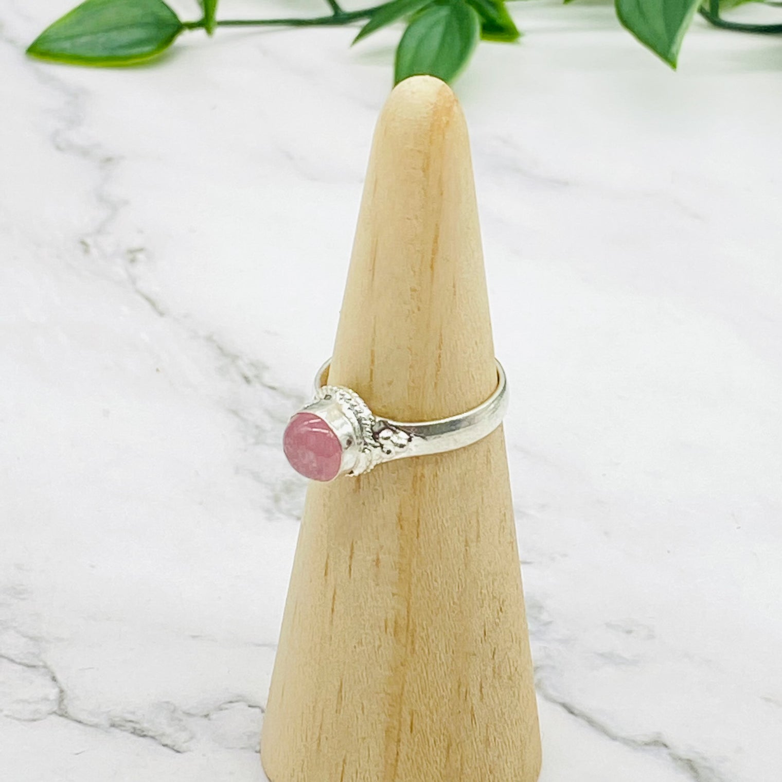Sterling Silver Ring, Rose Quartz/ Tiger Eye/ Coral/ Turquoise Ring, Natural Crystal Ring, Gift For Her, Minimalistic Ring, Healing Crystal