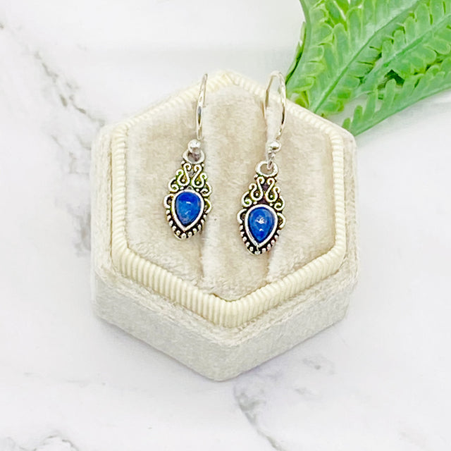 Handmade Crystal Earrings, Minimalistic Silver Earrings, Dangles and Drops, Silver Hoops, Gift For Her, Healing Crystal Jewelry