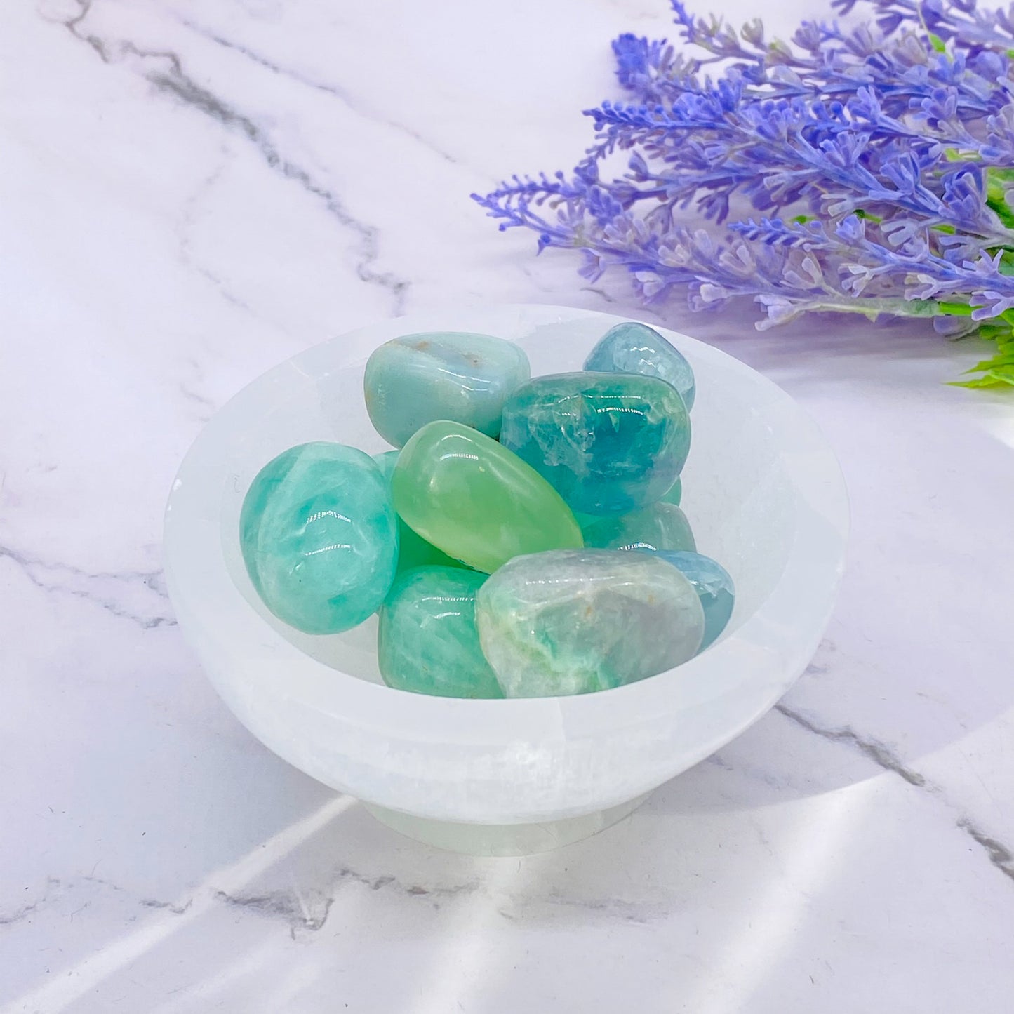 Green Fluorite Tumblestone, Fluorite Crystal, Crystal Lovers Gift, Polished Fluorite, Reiki Healing Crystals, Stone for Heart Chakra