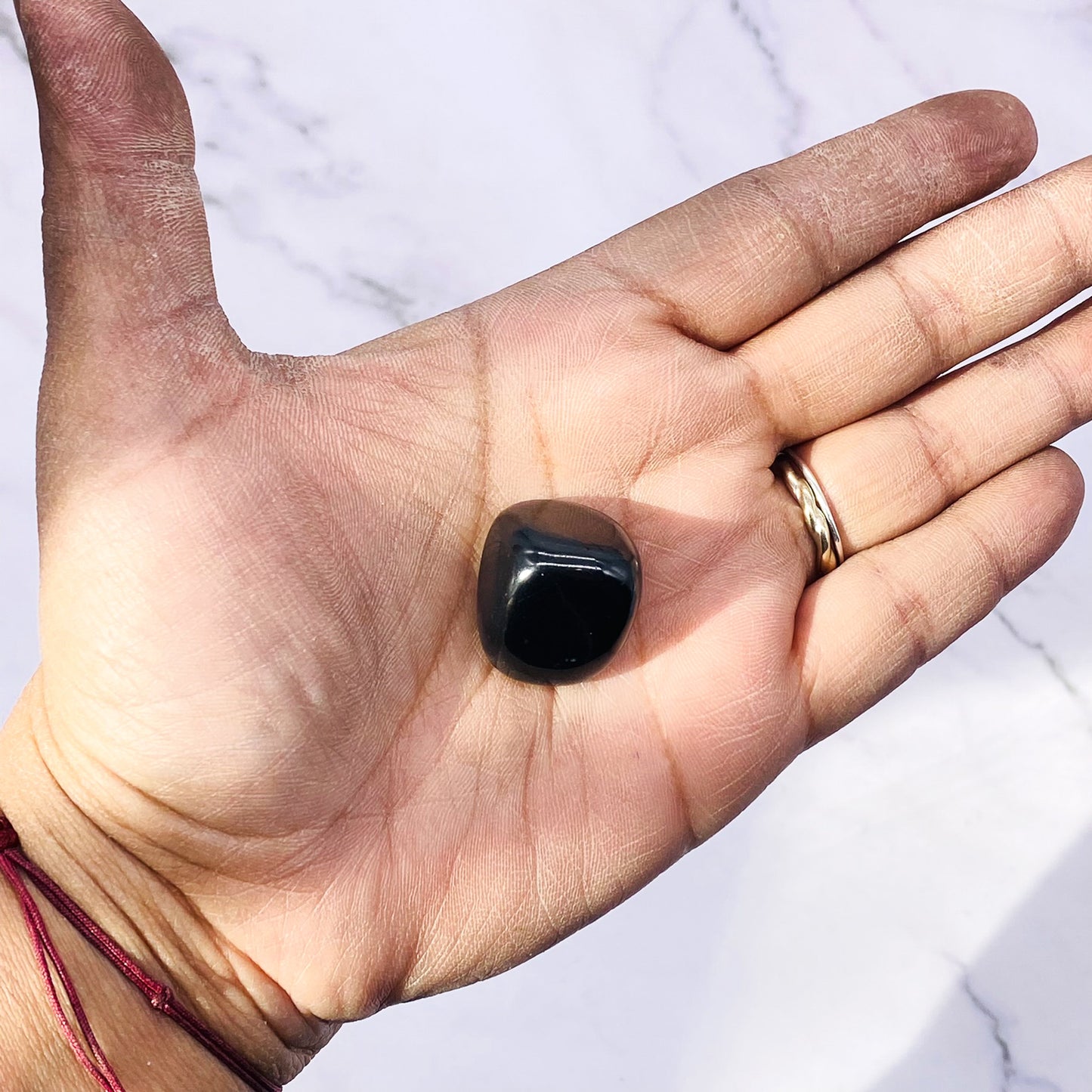 Shungite Tumblestone, Polished Shungite, EMF Protection, Pocket Stone, grounding Stone, 10 to 14 gm Shungite Stone, Cleansing Crystal