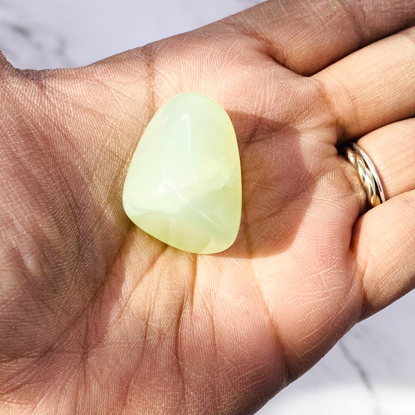 Light Green Jade Tumble stone, Heart Chakra Stone, Polished Natural Jade Crystal, Pocket Stone, Crystal for love and Fertility