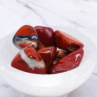 Red Jasper Tumblestones, Polished Red Jasper, Base Chakra Crystals, Protective Stone, Crystal of Health, Grounding Gemstones, EMF Protection