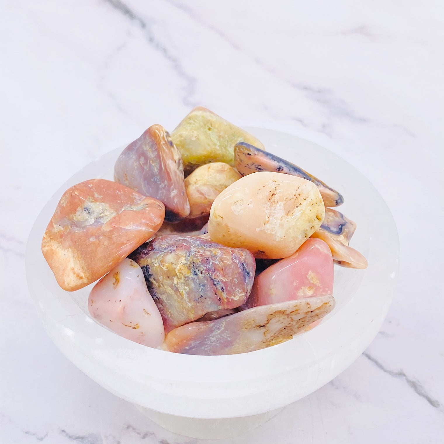 Pink Opal Tumbled Stone, Opal Gemstone, Pocket stone, crystal for love and Peace, Calming Gemstone, Spiritual Awakening Stone