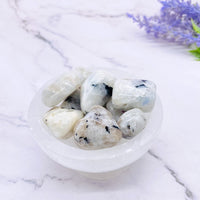 Rainbow Moonstone Tumbled Stones, Moonstone Crystals, 'A' Grade, Healing Crystals, Chakra Healing Stones, Crystals for Good Fortune, Love