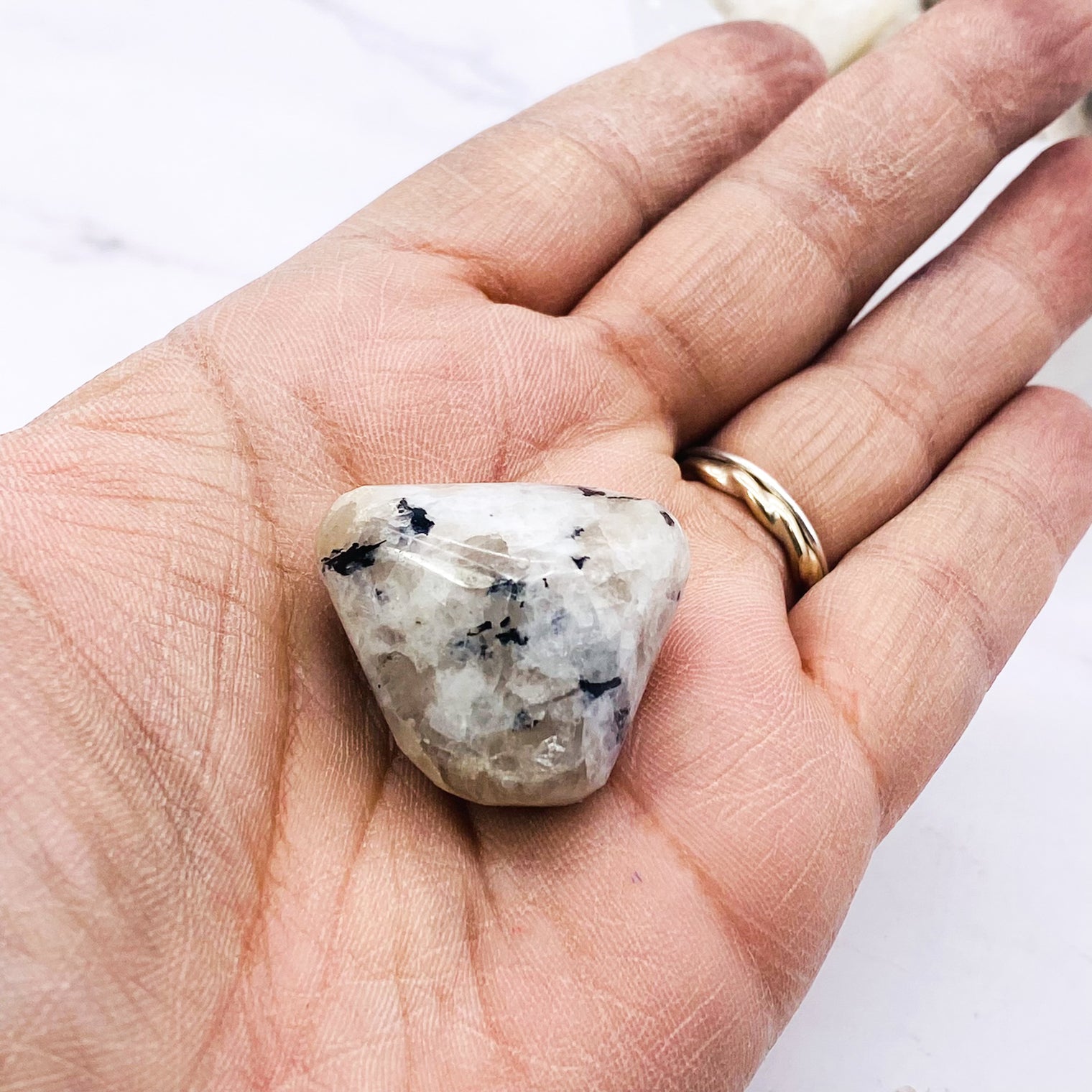 Rainbow Moonstone Tumbled Stones, Moonstone Crystals, 'A' Grade, Healing Crystals, Chakra Healing Stones, Crystals for Good Fortune, Love