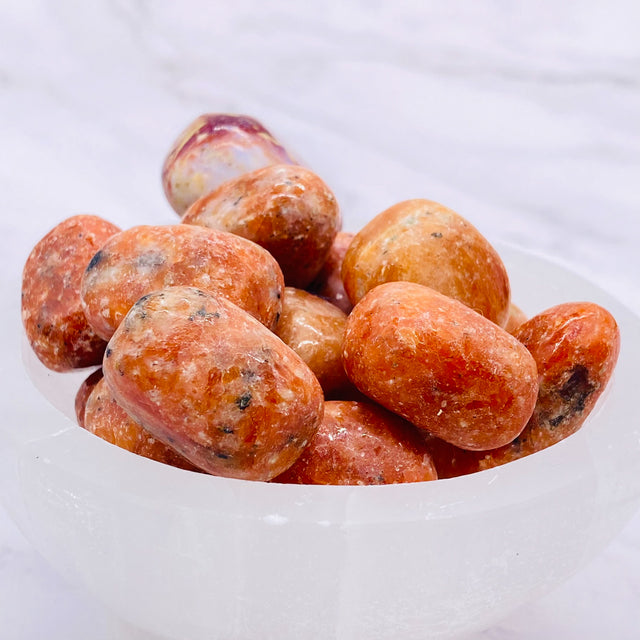 Orange Calcite Stone, Polished Orange Calcite Crystal, Calcite Tumble Stone,  Sacral Chakra