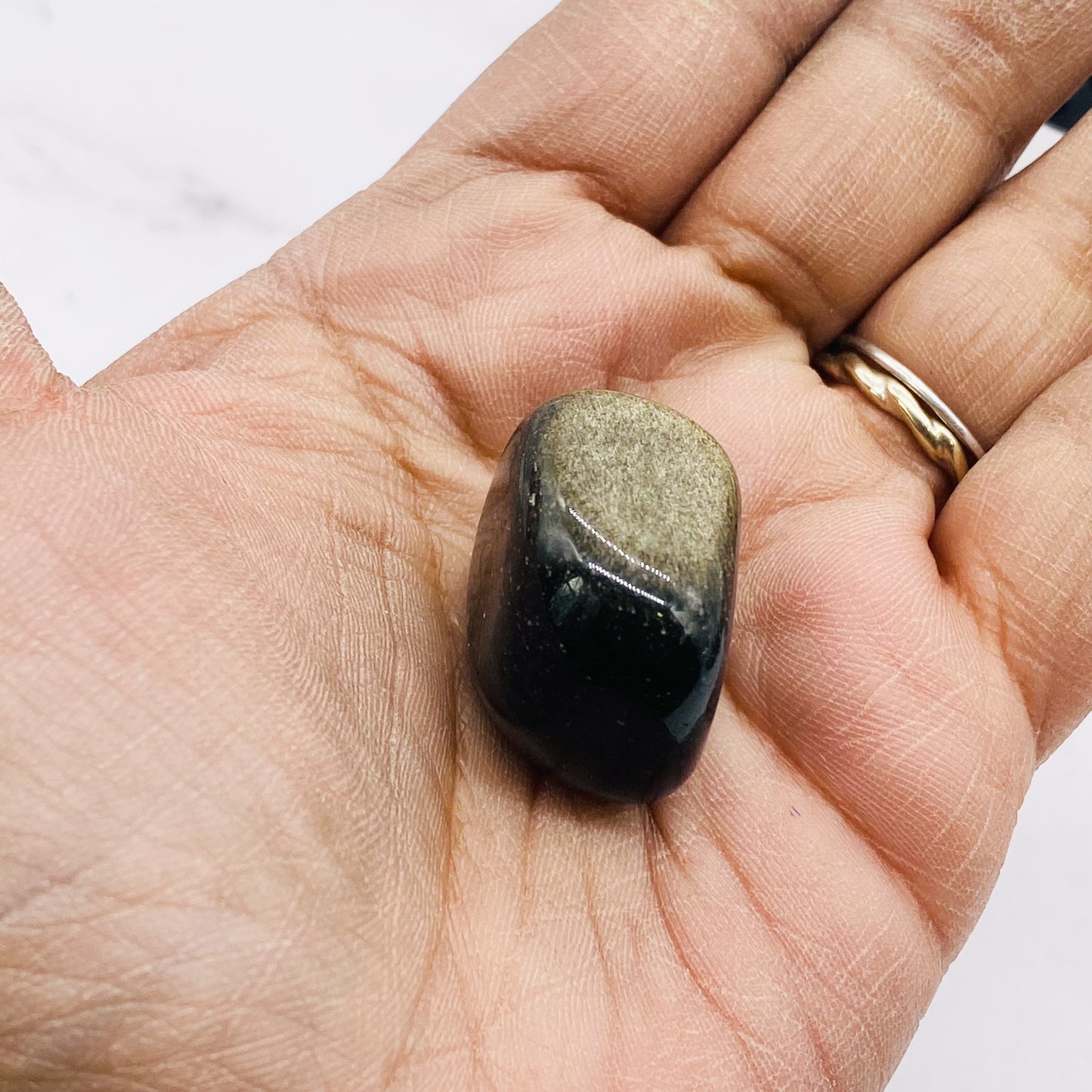 Natural Black Obsidian Tumble Stone, Healing Crystal, Base Chakra Stone, Healing Crystal, Stone of Transformation, Pocket Stone