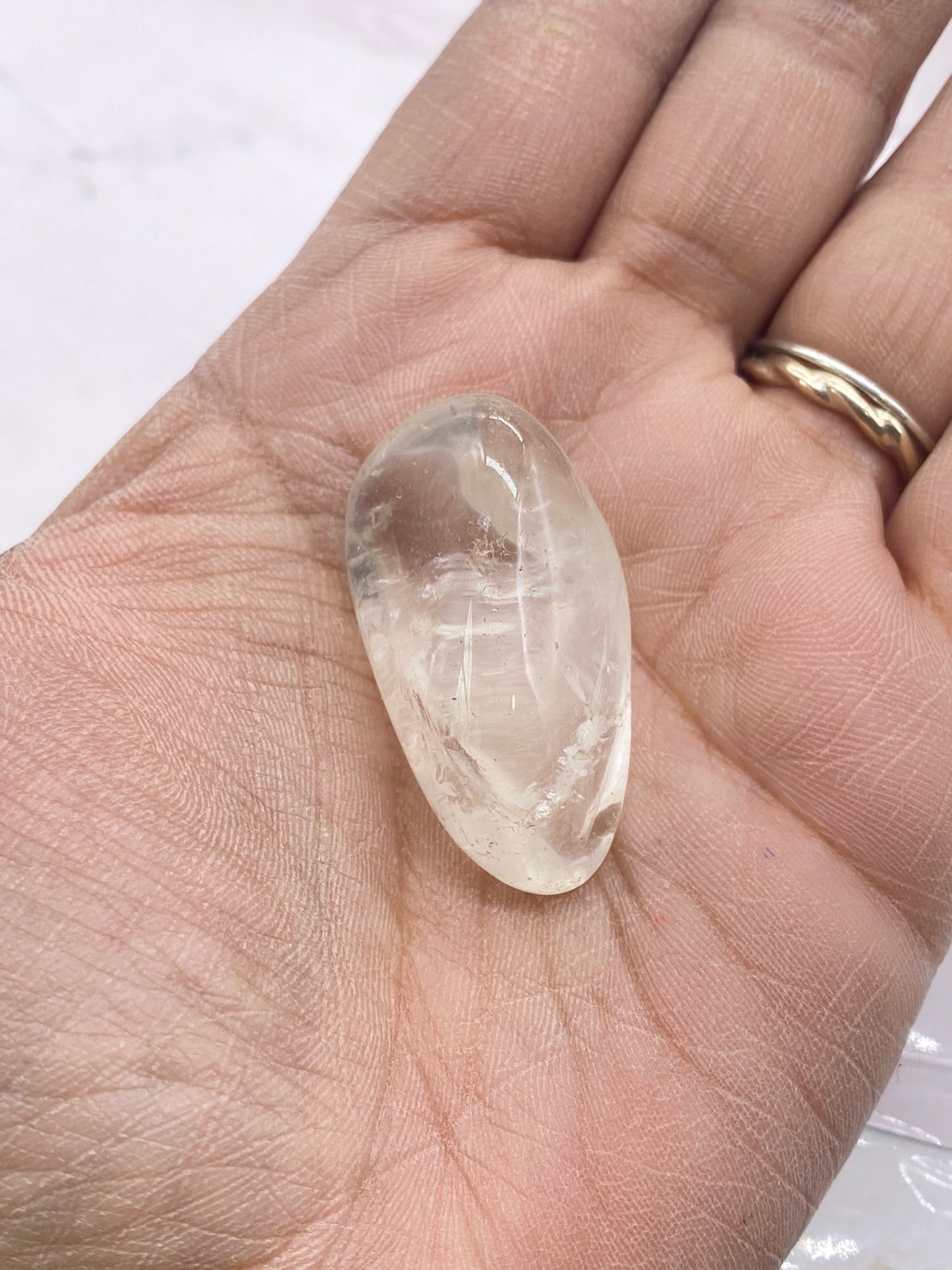 Quartz Tumblestone, Healing Crystal, Pocket Stone, Cleansing Crystal, Metaphysical Crystal