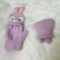 Kids Winter Half Fingerless Gloves/Mittens