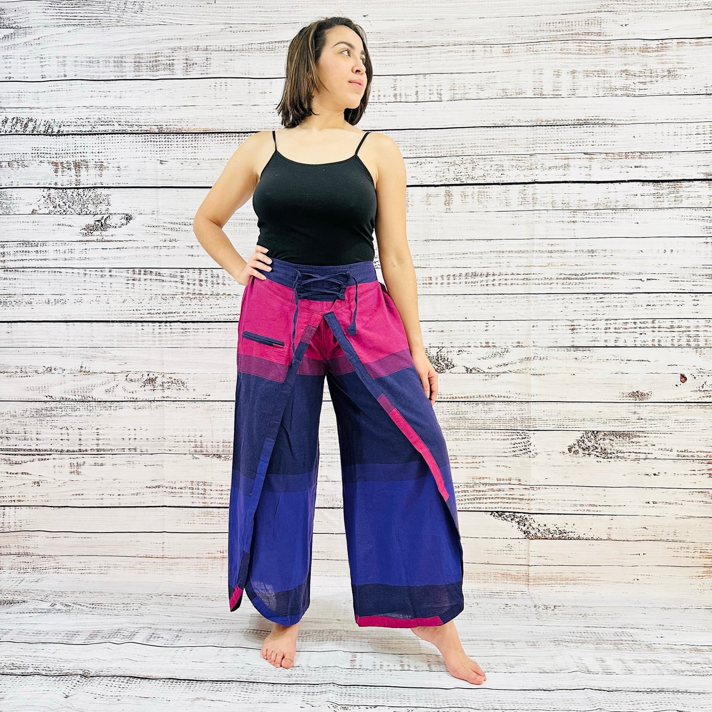 Cotton palazzo pants with on sale top