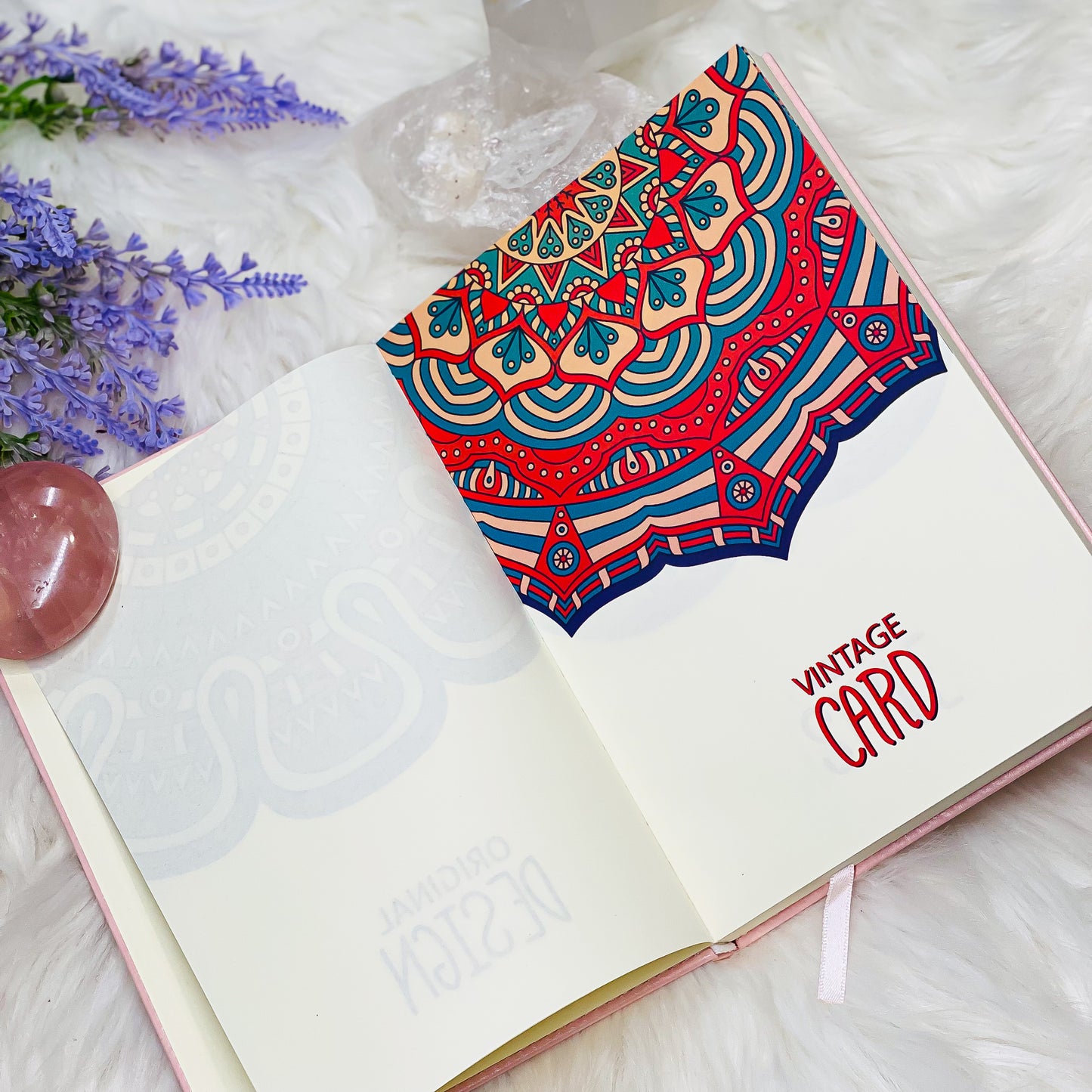 Handmade Pink Hamsa Journal