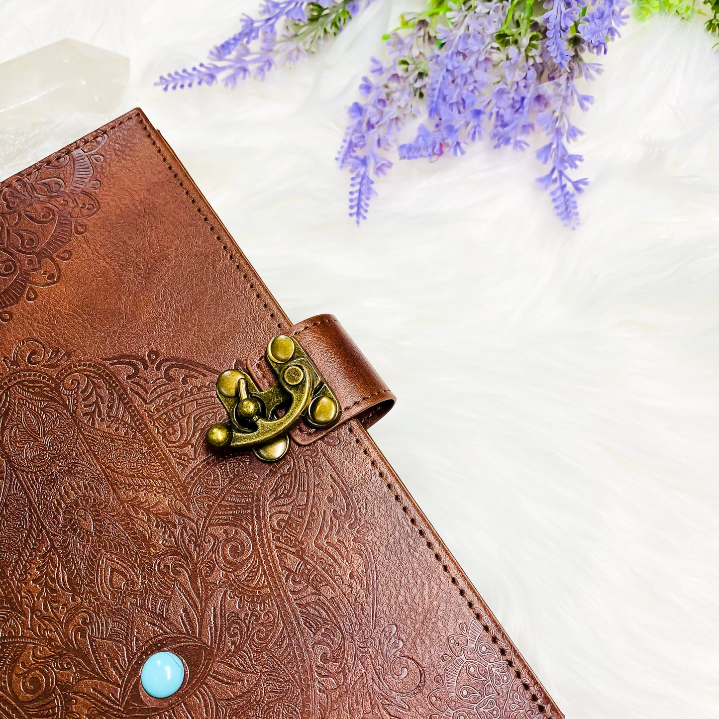 Handmade Brown Hamsa Journal