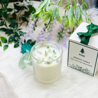 Green Aventurine Crystal Candle